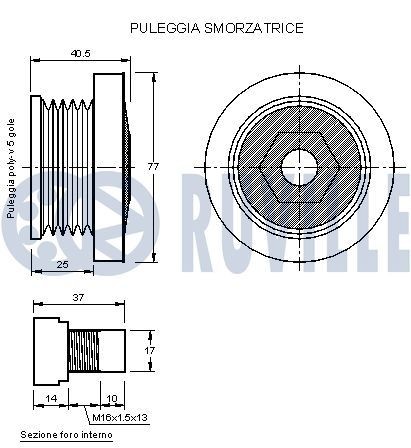 RUVILLE Stabilizator, podvozje številka artikla: 915888 poceni