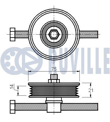 RUVILLE Kit de réparation, bras triangulaire UGS: 987100 à bon prix