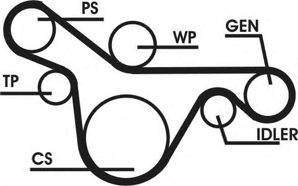 CONTITECH Ķīļrievu siksnu komplekts raksta numurs: 6PK1413D1 lēti