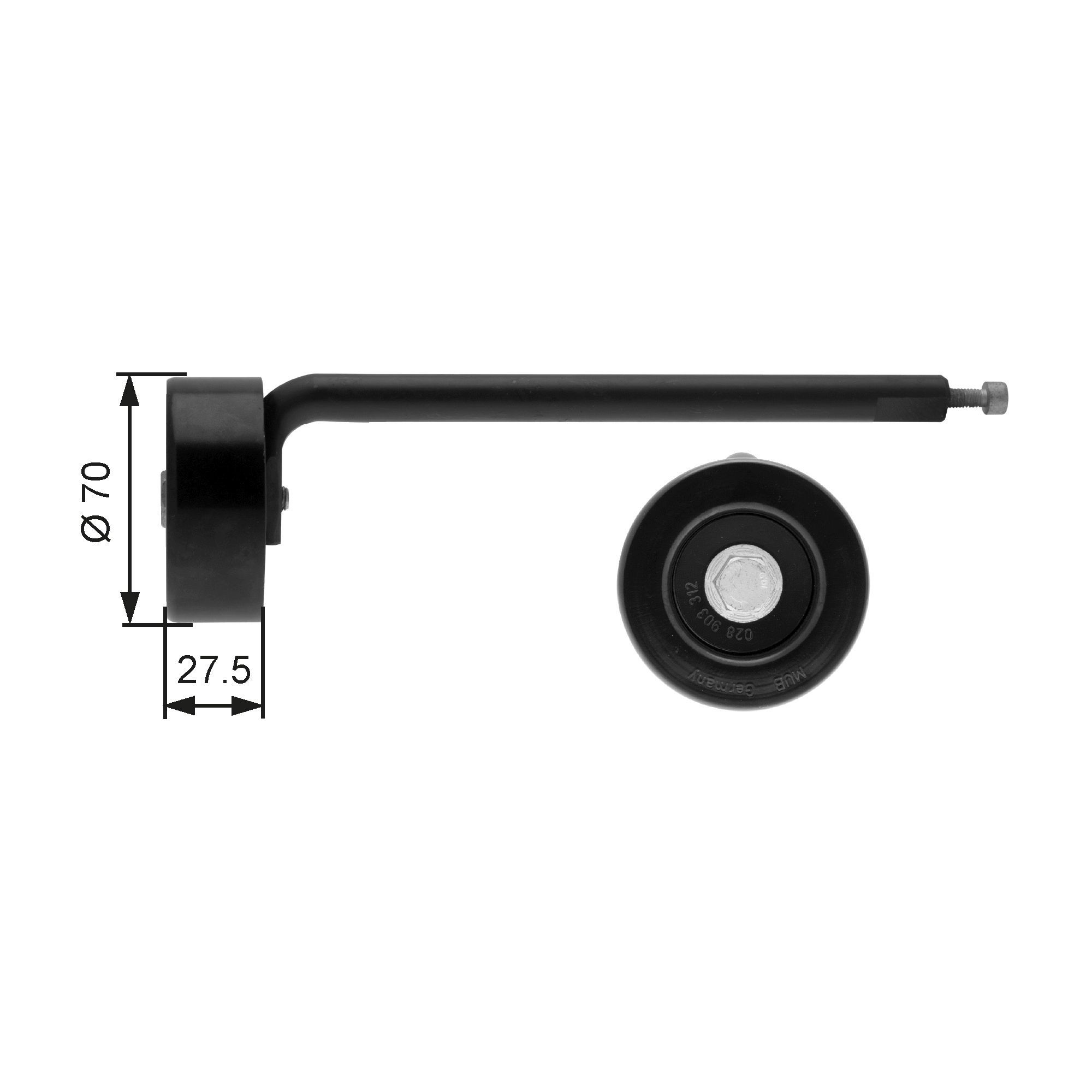 GATES Siksnas spriegotājs, Ķīļsiksna DriveAlign raksta numurs: T39088 lēti