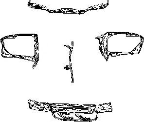 VAN WEZEL Priekinio žibinto pagrindas prekės numeris: 3024661 nebrangu