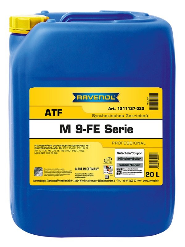 RAVENOL Automatikgetriebeöl (ATF) ATF, M 9-FE Serie Artikelnummer: 1211127-020-01-888 kaufen