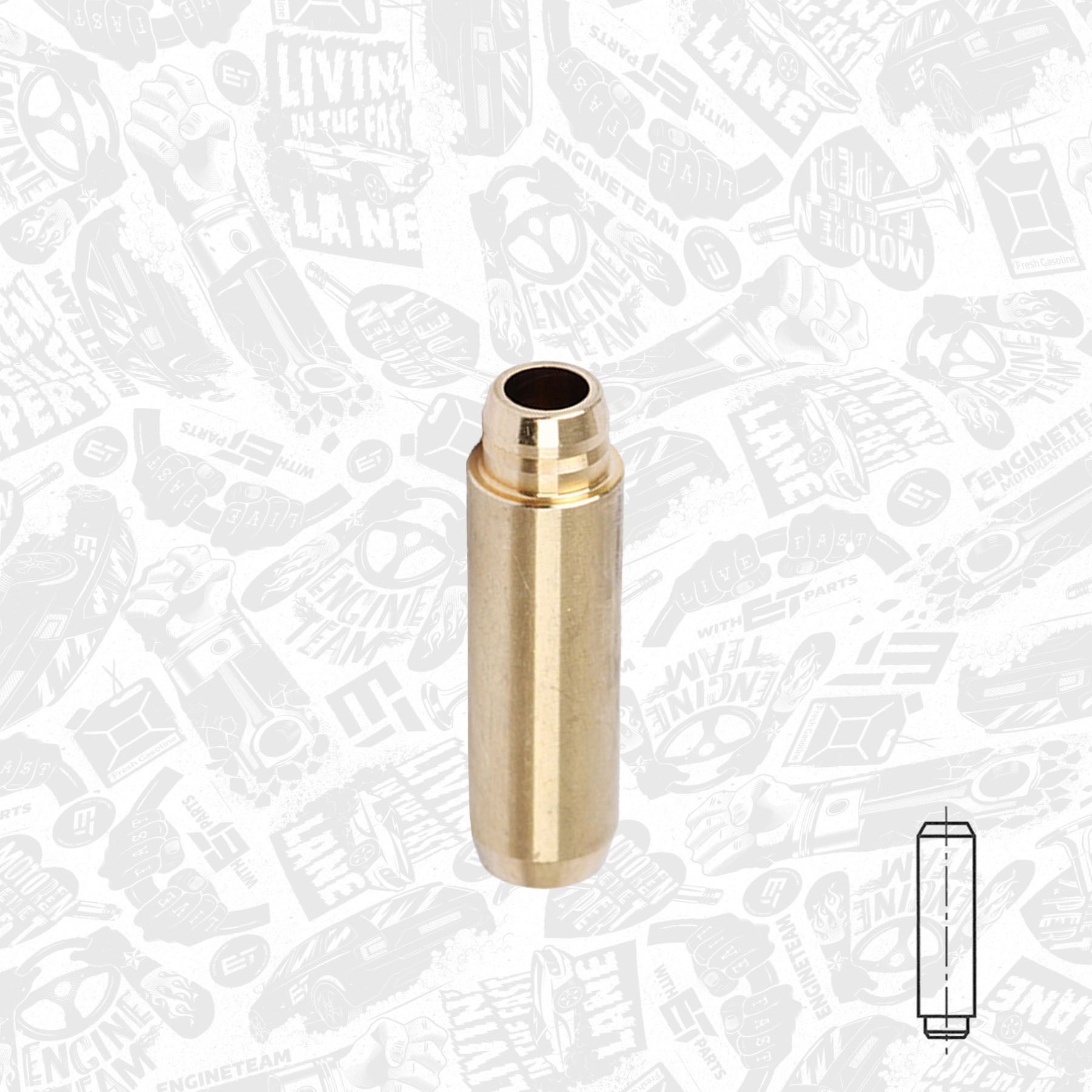 ET ENGINETEAM VG0043 Ventilbøsning A4 1.8 T quattro 163 HK Benzin 2004