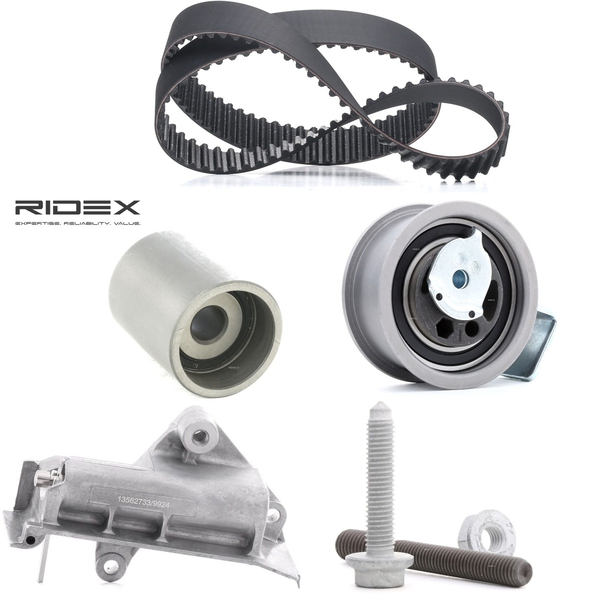 RIDEX Комплект ангренажен ремък артикулен номер: 307T0199 евтино