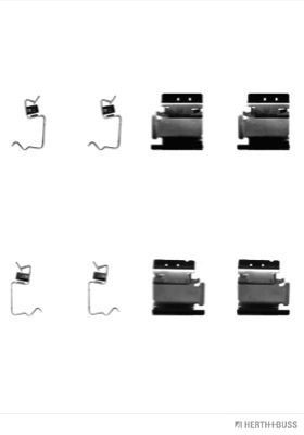 HERTH+BUSS JAKOPARTS J3662014 Sada príslużenstva oblożenia kotúčovej brzdy 207 1.4 BiFuel 73 HP Benzin/plyn (LPG) 2015