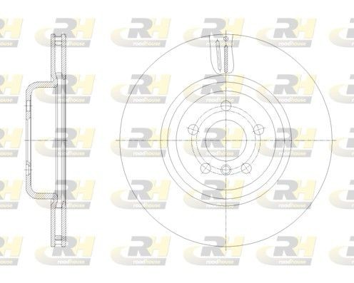 ROADHOUSE Bremseskive Varenummer: 61851.10 billige