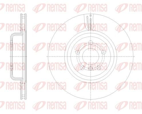 REMSA Bremseskive Varenummer: 61851.10 billige