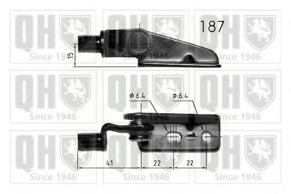 QUINTON HAZELL Tailgate strut Article number: 140219 cheaply