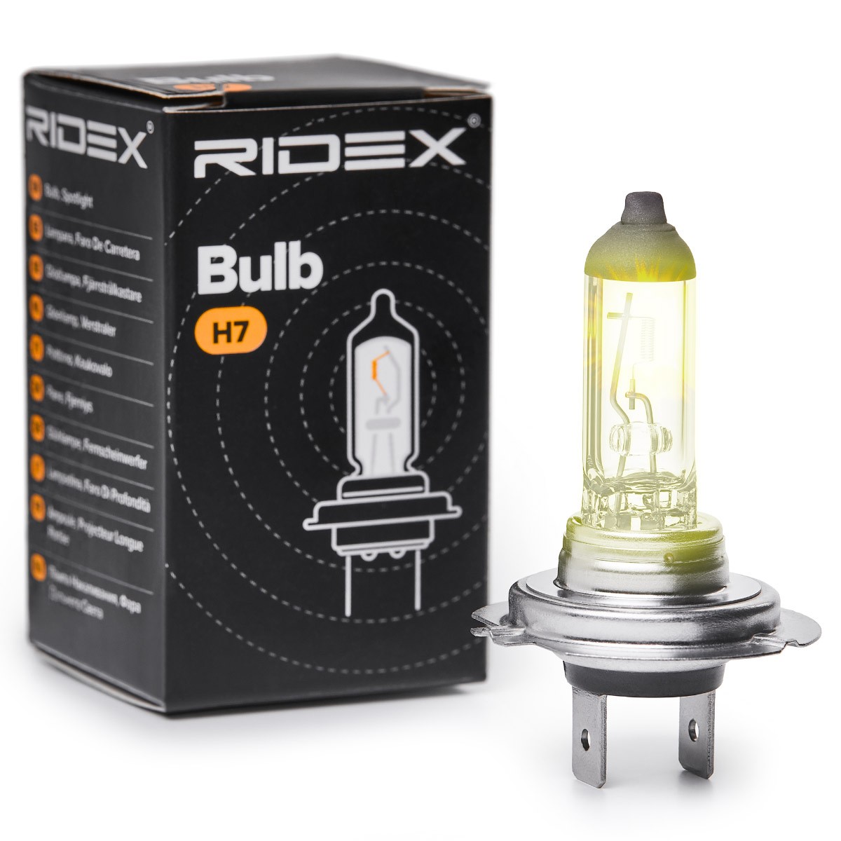 RIDEX Pære, fjernlys Varenummer: 106B0002 billige