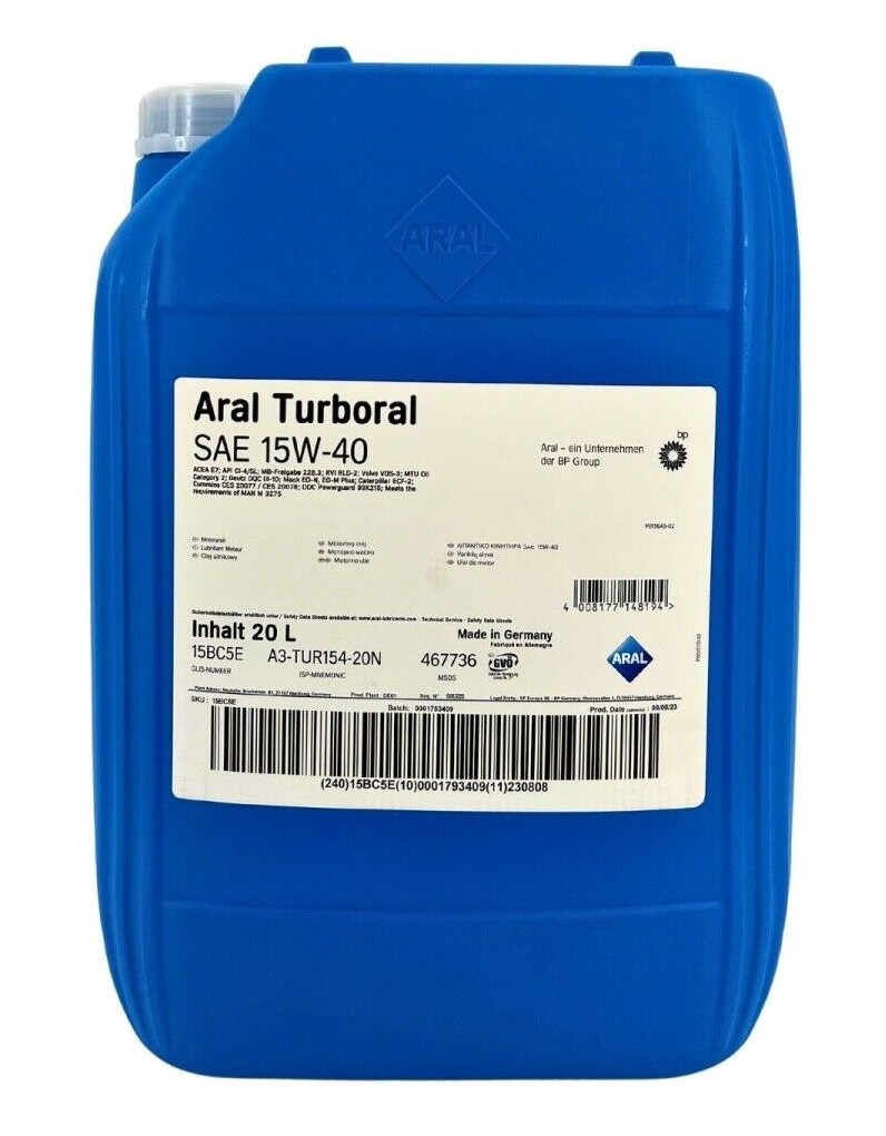 ARAL Motorolie TURBORAL Varenummer: 15BC5E billige