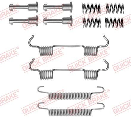 QUICK BRAKE 105-0801 Priedų komplektas, stovėjimo stabdžių trinkelės 3 Serija 320i 2.2 163 AG benzinas 2005
