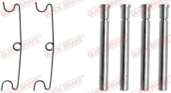 QUICK BRAKE 109-1190 Σετ βοηθ. εξαρτημάτων, τακάκια φρένων TRANSPORTER 1.9 D 61 PS Πετρέλαιο 2003
