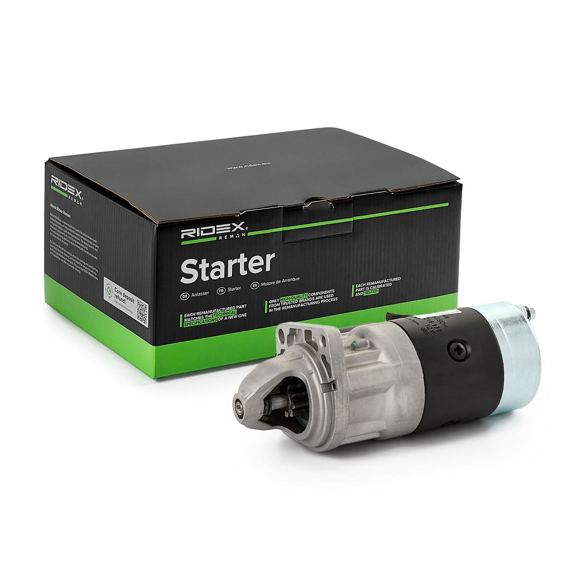 RIDEX REMAN Starteris raksta numurs: 2S0229R lēti