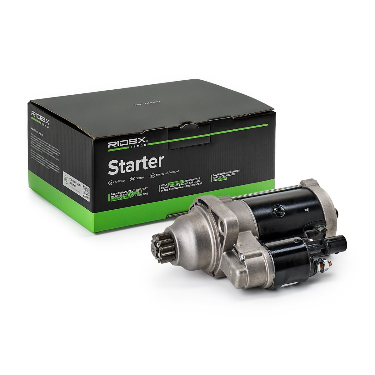 RIDEX REMAN Starteris raksta numurs: 2S0450R lēti