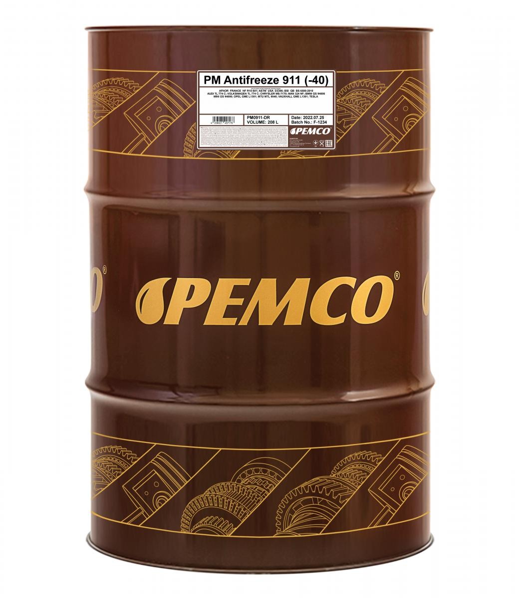 PEMCO Kühlmittel Antifreeze 911, -40 Artikelnummer: PM0911-DR kaufen