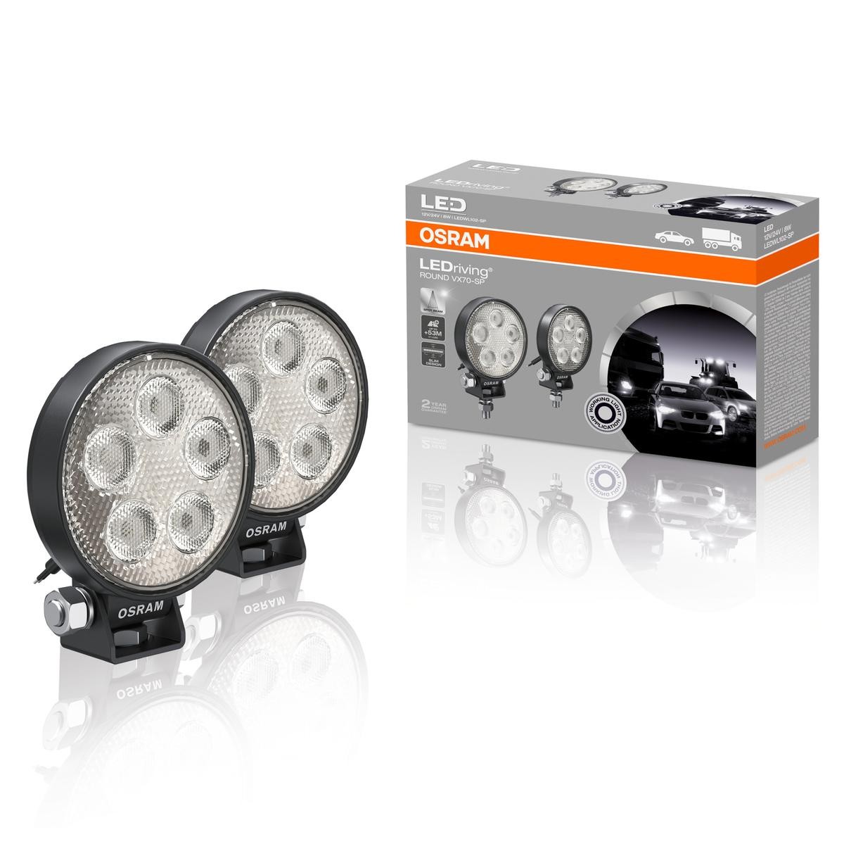 OSRAM LEDWL102-SP Fjernlygte A4 S4 quattro 344 HK Benzin 2009