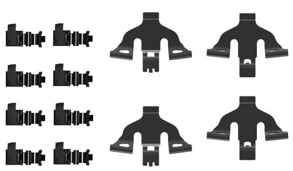 TEXTAR 82556000 Piederumu komplekts, Disku bremžu uzlikas Q7 3.0 TDI quattro 272 HP Dīzelis