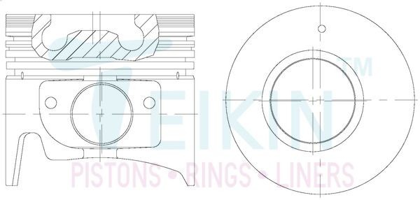 TEIKIN 39653.STD Kolbensatz