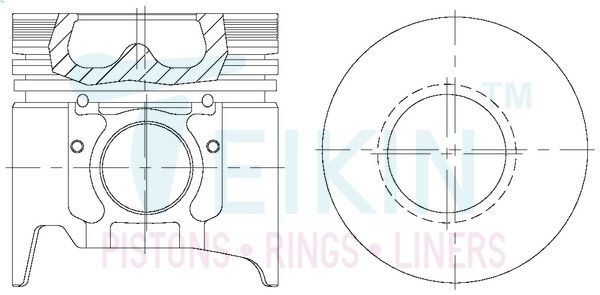 TEIKIN 42183.STD Kolbensatz