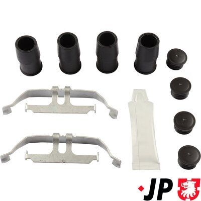 JP GROUP 1464004110 Priedų komplektas, diskinių stabdžių trinkelės 3 Serija 328 i xDrive 245 AG benzinas 2019