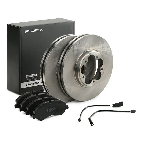 RIDEX Brake discs and pads set Article number: 3405B1424 cheaply