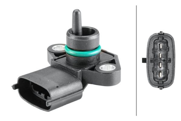 HELLA Jutiklis, įsiurbimo kolektoriaus slėgis prekės numeris: 6PP 358 152-201 nebrangu