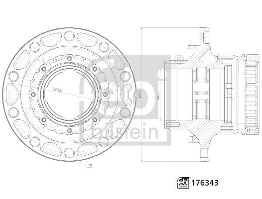 FEBI BILSTEIN Radnabe Artikelnummer: 176343 kaufen