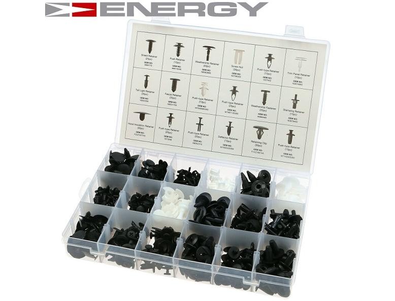 ENERGY NE00760 Sada upevnovacich klipov, karoseria 207 1.4 16V 88 HP Benzín 2015