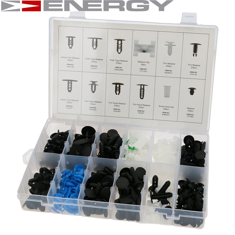 ENERGY NE00773 Sada upevnovacich klipov, karoseria 207 1.4 16V 88 HP Benzín 2015