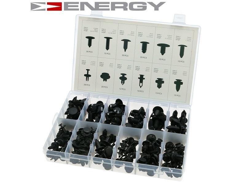 ENERGY NE00775 Sada upevnovacich klipov, karoseria 207 1.4 16V 88 HP Benzín 2015