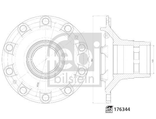 FEBI BILSTEIN Radnabe Artikelnummer: 176344 kaufen