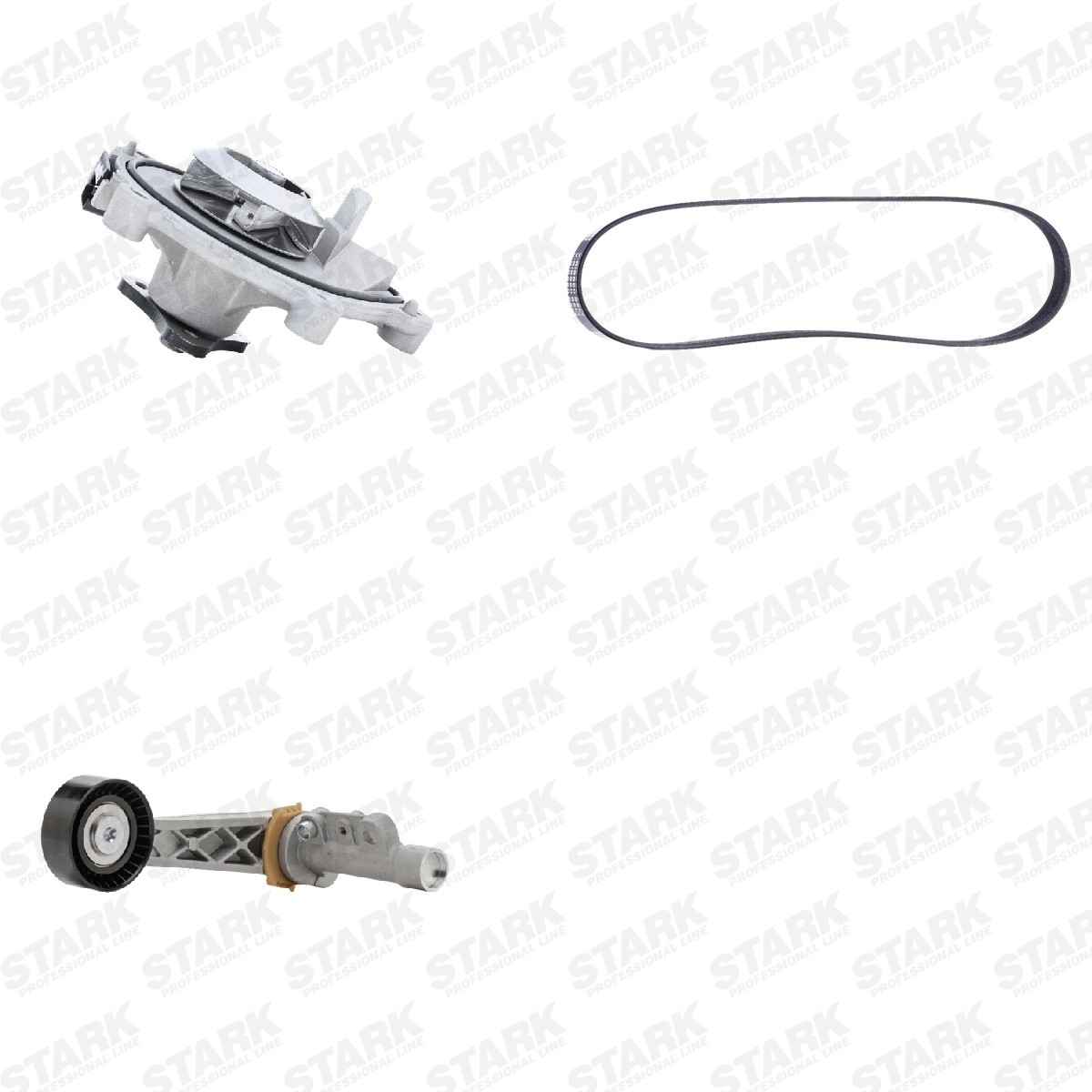 STARK Ūdenssūknis + ķīļrievu siksnas komplekts raksta numurs: SKPRB-51660101 lēti
