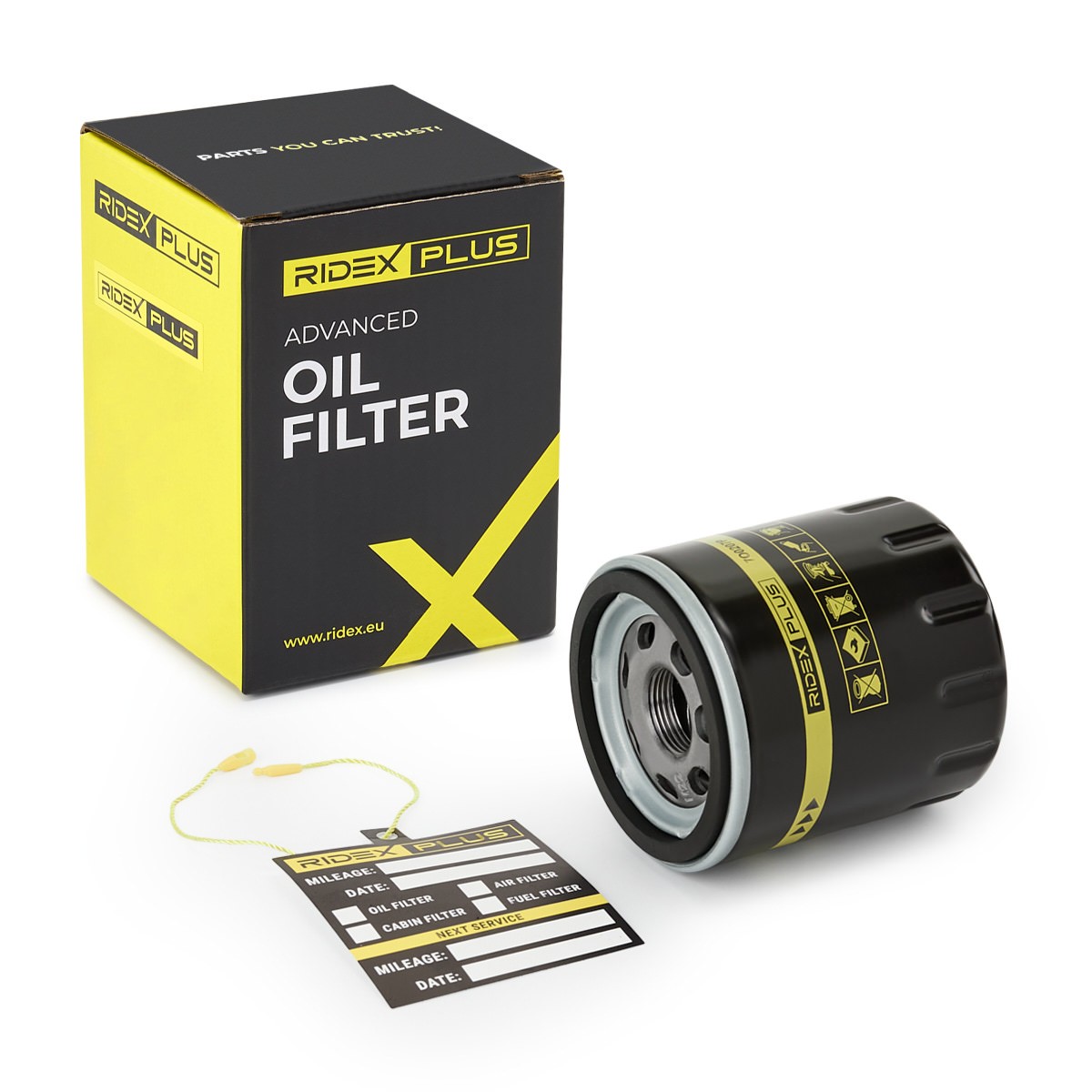 RIDEX PLUS Oljefilter Artikelnummer: 7O0207P billigt