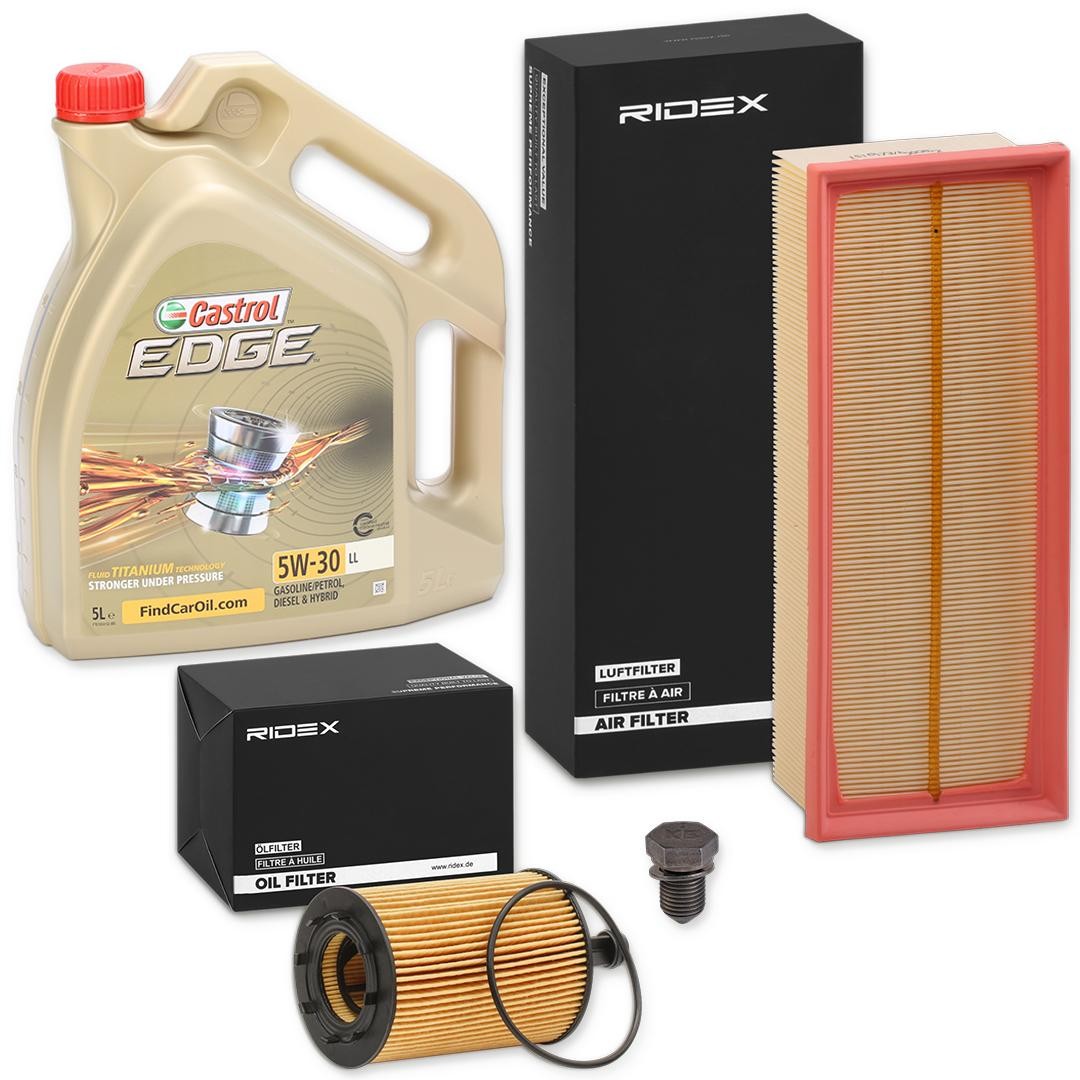 RIDEX Juego de filtros con aceite de motor Número de artículo: 100374T0016 a buen precio