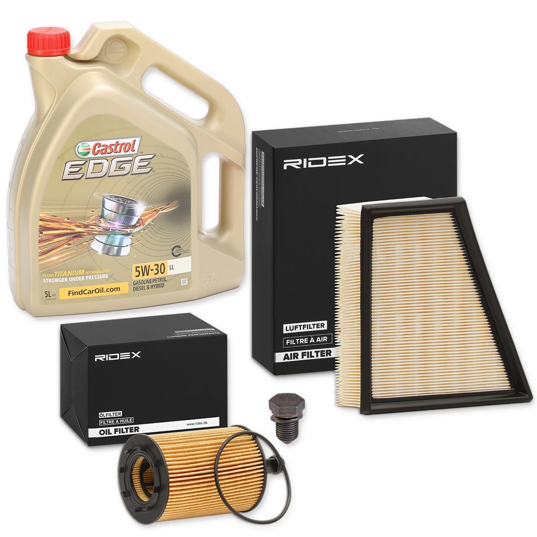 RIDEX Filtrikomplekt koos mootoriõliga Artikli number: 100374T0020 soodsalt