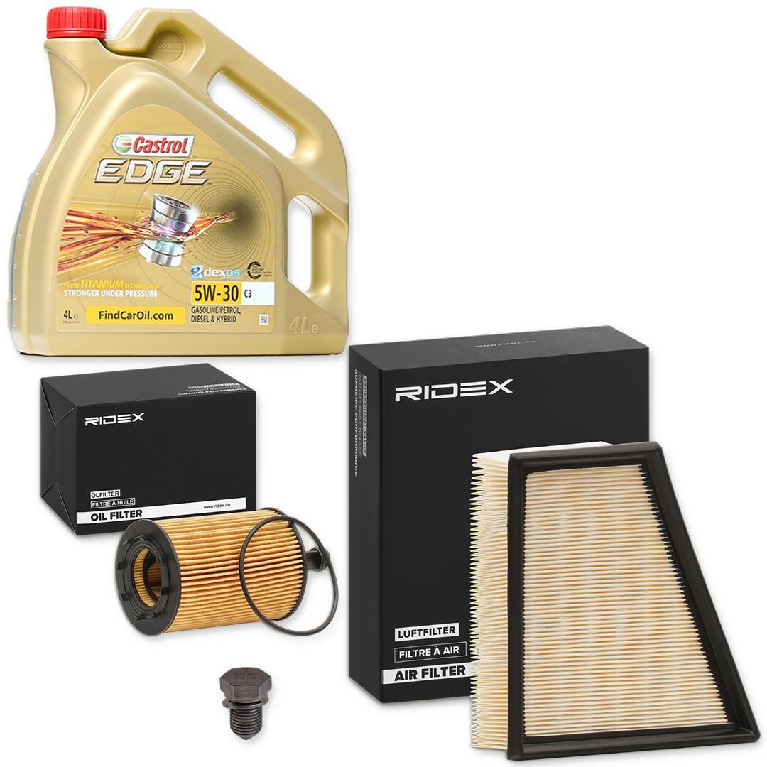 RIDEX Jogo de filtros com óleo de motor Número de artigo: 100374T0051 baixo custo