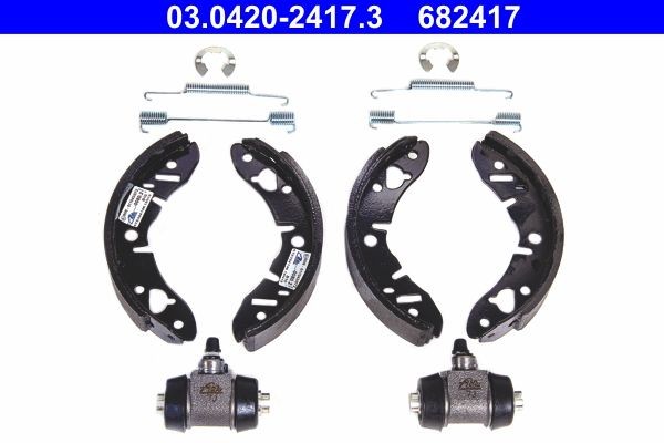 ATE Stabdžių trinkelių komplektas Original Kit prekės numeris: 03.0420-2417.3 nebrangu