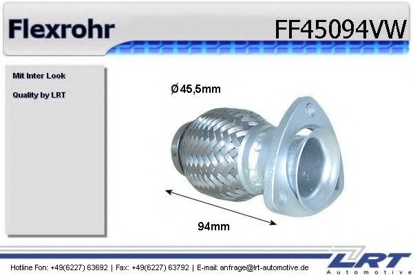 LRT Εύκαμπτος σωλήνας, σύστ. εξάτμ. αριθμός Άρθρου: FF45094VW φθηνότερα