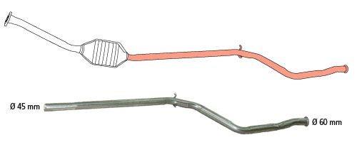 HJS Σωλήνας επισκευής, καταλύτης αριθμός Άρθρου: 91 22 8051 φθηνότερα