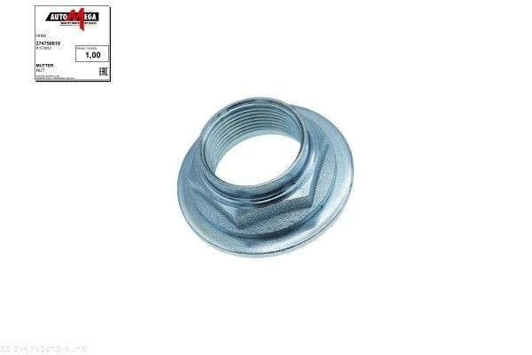 AUTOMEGA 274750610 Matica koncového čapu nápravy 207 1.4 16V 95 HP Benzín 2015