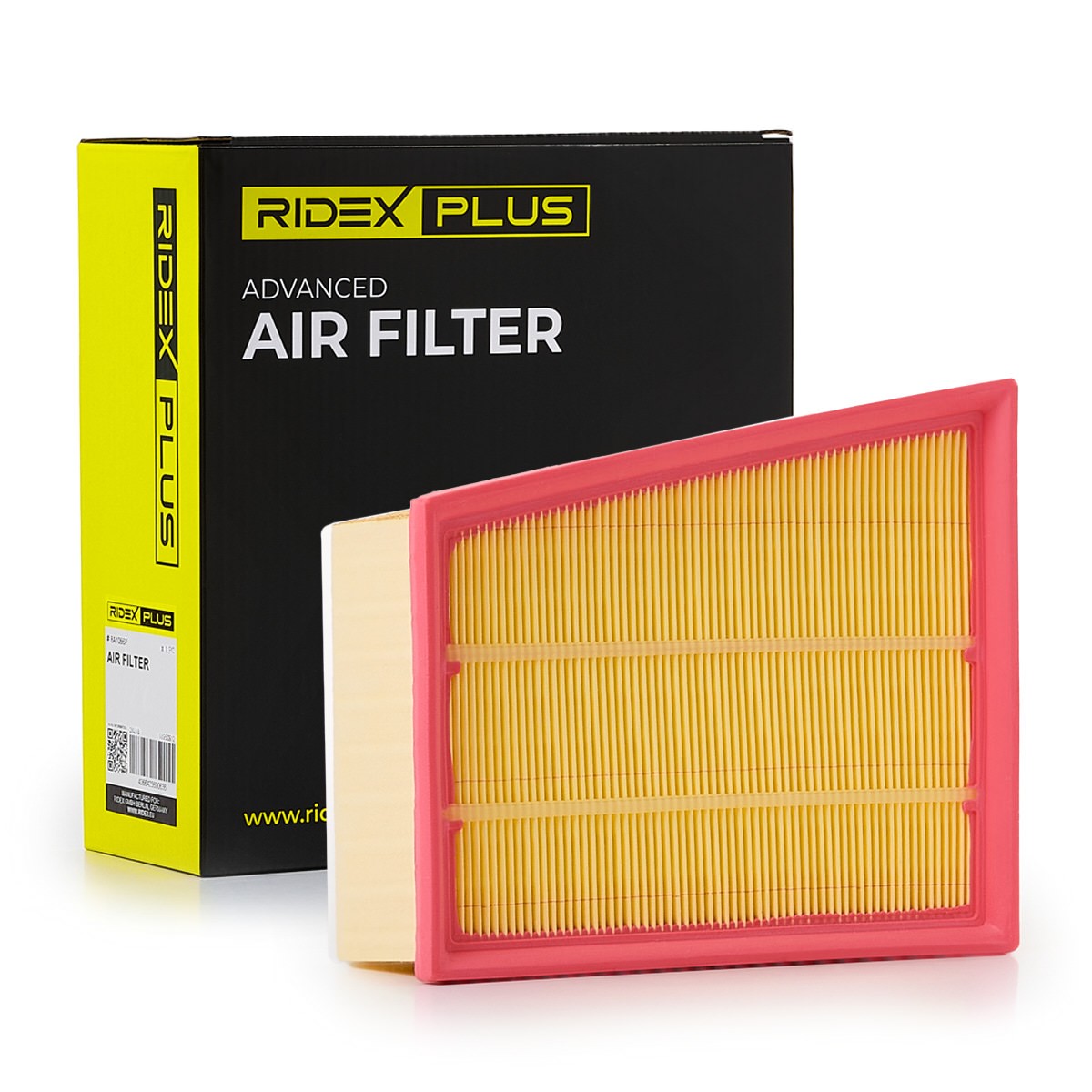 RIDEX PLUS Luchtfilter Artikel nummer: 8A0676P voordelig