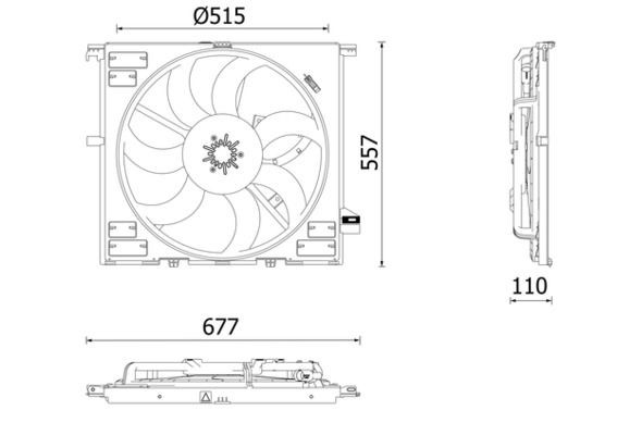 MAHLE Fan, radiator Article number: CFF 633 000P cheaply