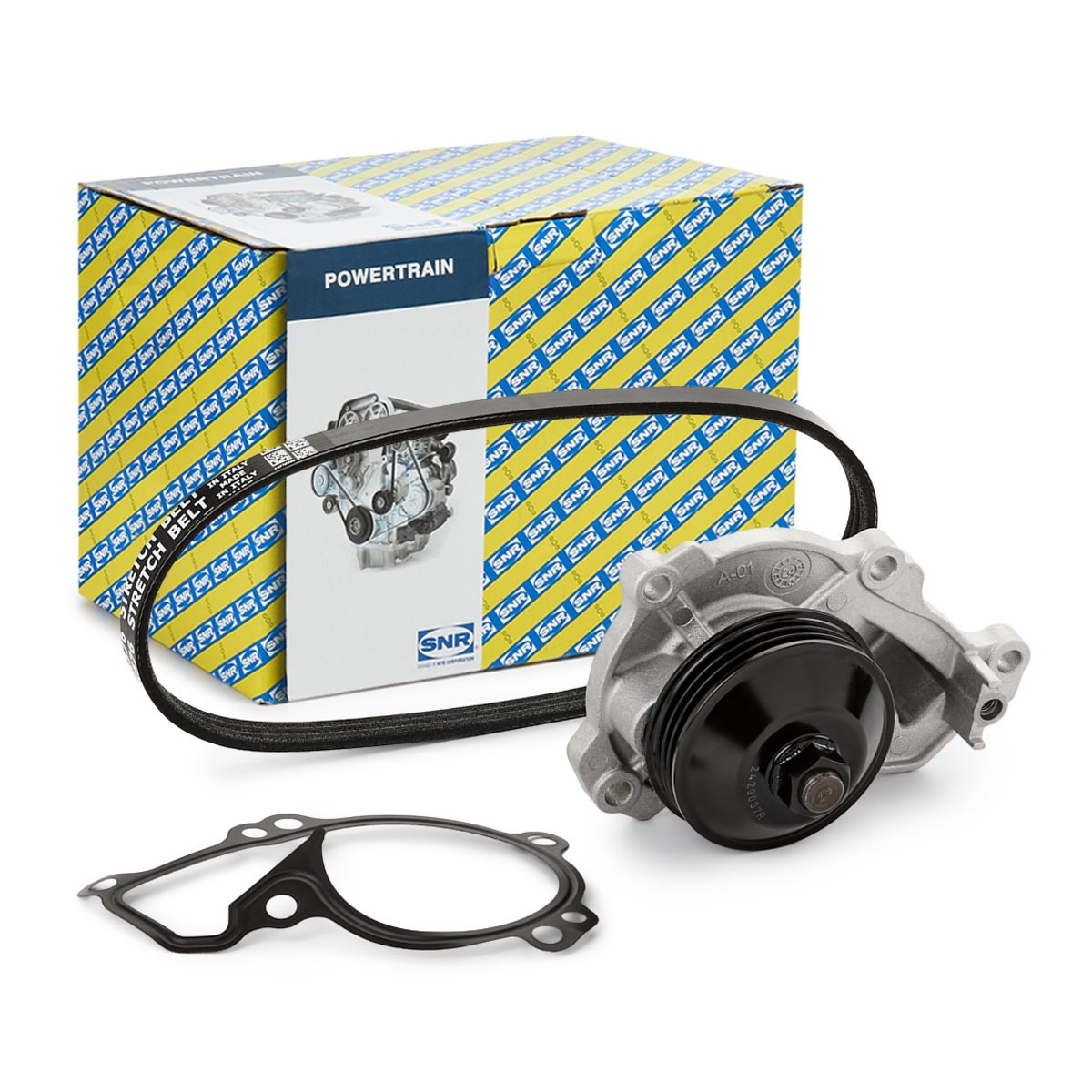 SNR Ūdenssūknis + ķīļrievu siksnas komplekts raksta numurs: KAP859.471 lēti