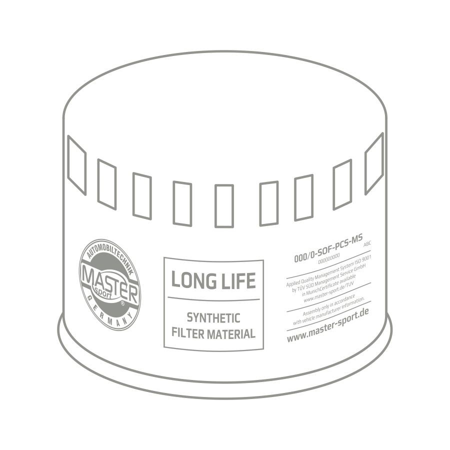 MASTER-SPORT Oliefilter Varenummer: 6011Z-OFS-PCS-MS billige
