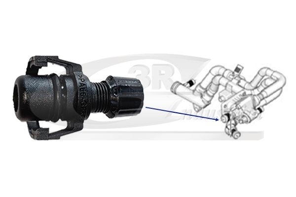 3RG 65201 Záslepka, príruba chladiacej kvapaliny 207 1.6 HDi 92 HP nafta 2015