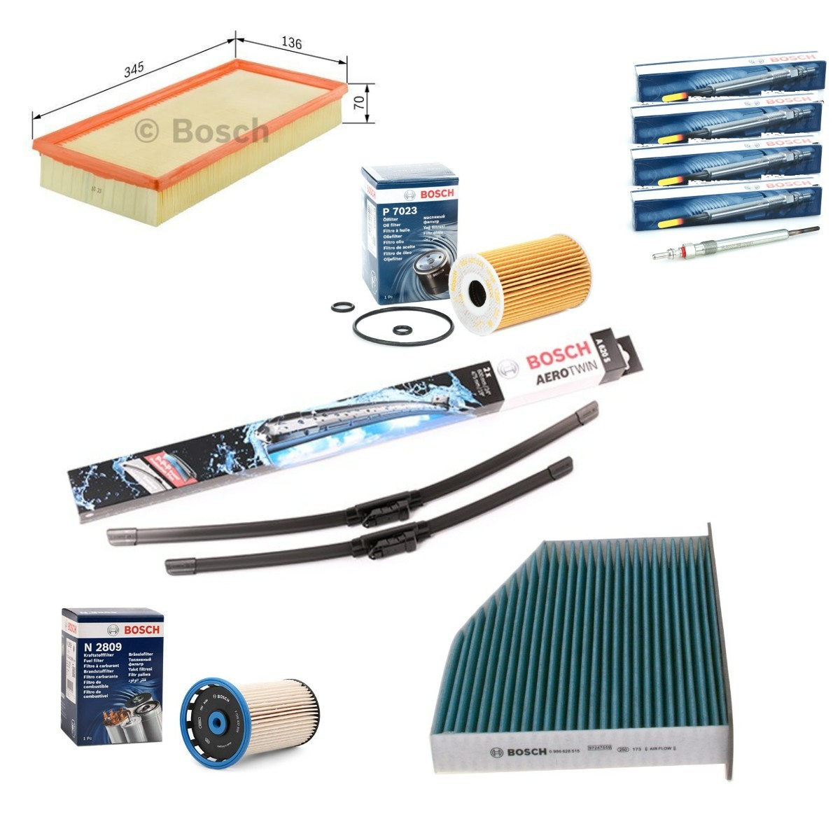 BOSCH Kit de servicio Aerotwin Número de artículo: BSH4682SK007 a buen precio