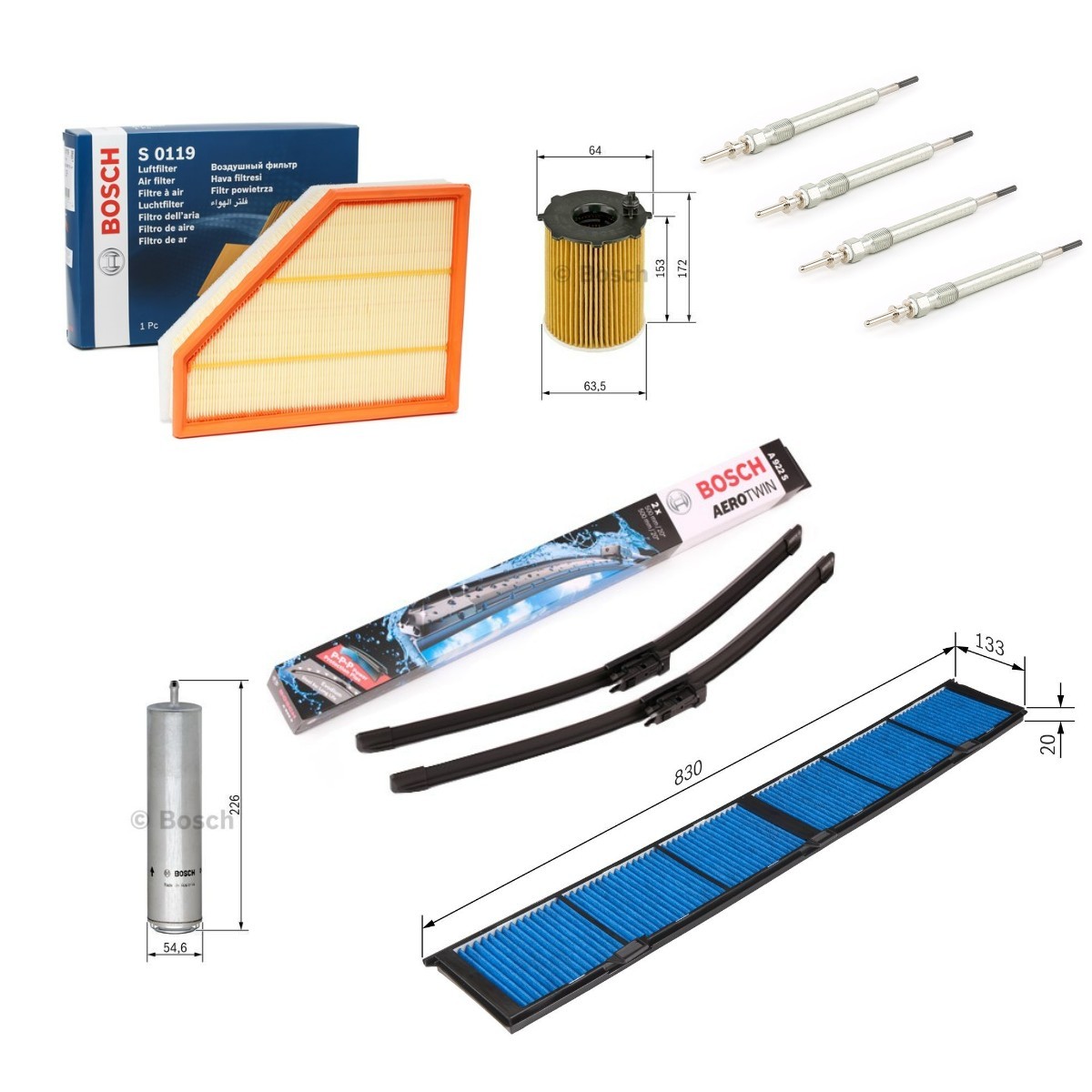 BOSCH Kit de service Aerotwin UGS: BSH4682SK014 à bon prix