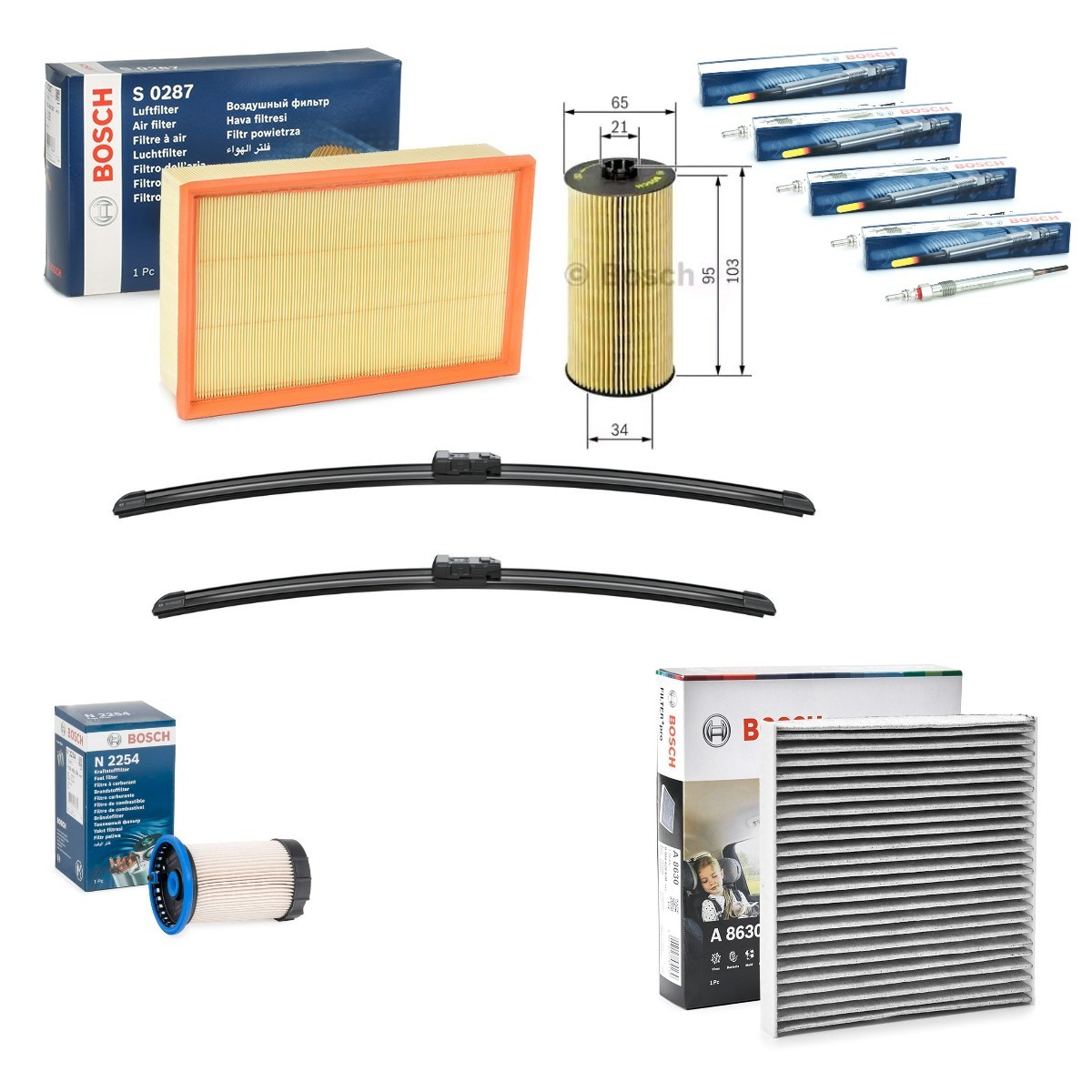 BOSCH Onderhoudspakket Aerotwin Artikel nummer: BSH4682SK020 voordelig