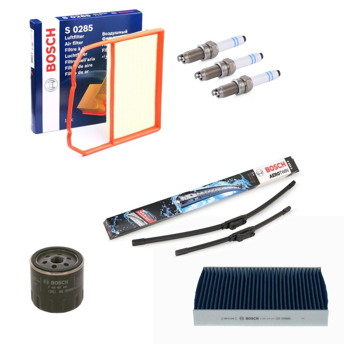 BOSCH Techninės priežiūros komplektas Aerotwin prekės numeris: BSH4682SK027 nebrangu