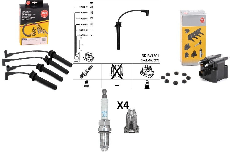 NGK Sada na opravu systému zapalování Číslo článku: NGK100439N0009 levně